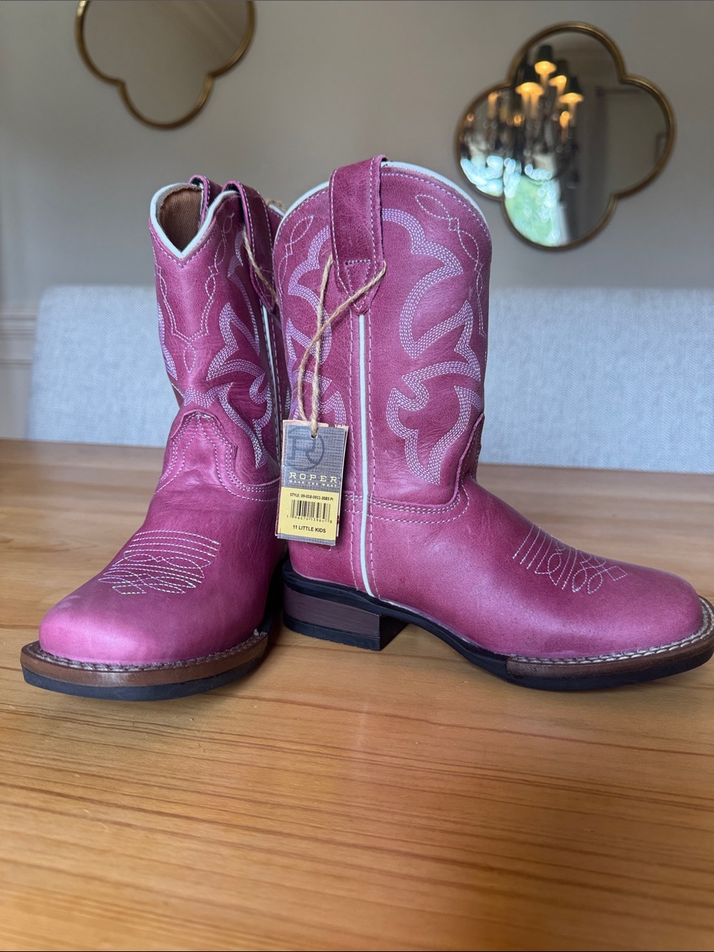 Roper Kids Pink Western Cowboy Boots